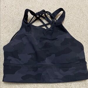 Black Camouflage Sports Bra Lululemon
